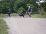 Cycling and wild flowers in Llano County Texas - Hill Country