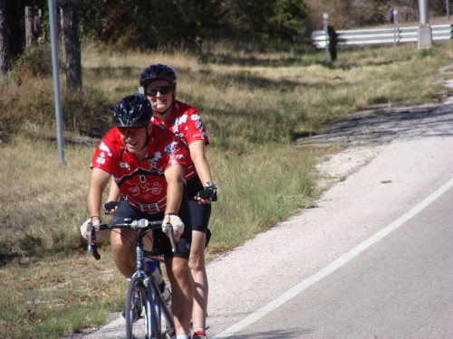 Pat Peterson, Beth Peterson, Tandem Bike